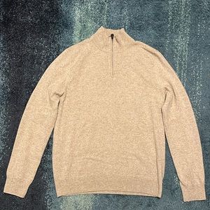 Bloomingdale’s Cashmere Quarter-Zip Sweature